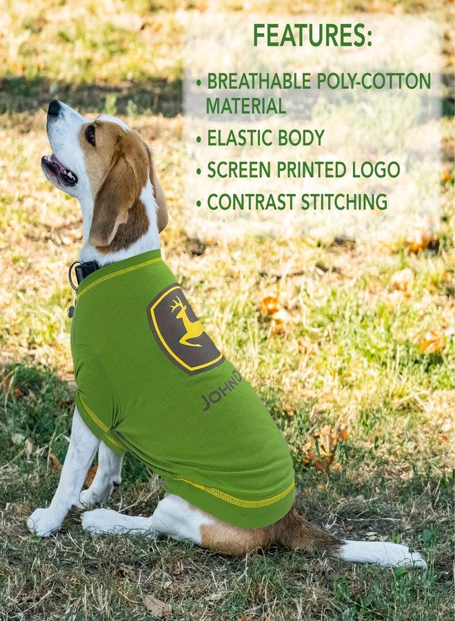 Pets First John Deere Dog T-Shirt, Large. Clothing for Pets, Dogs, Cats, Puppies, Kittens. Comfortable, Durable Tee Shirt Jacket Polo Costume Licensed with John Deere Theme/Logo, Green (JOD-4014-LG) - Image 3